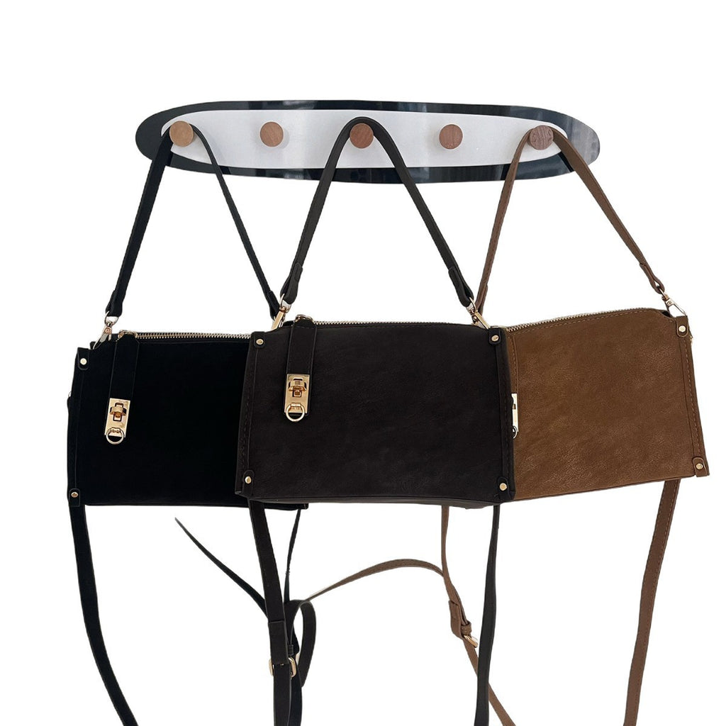 Casual Fashion Womens Handheld Zipper Shoulder Bag