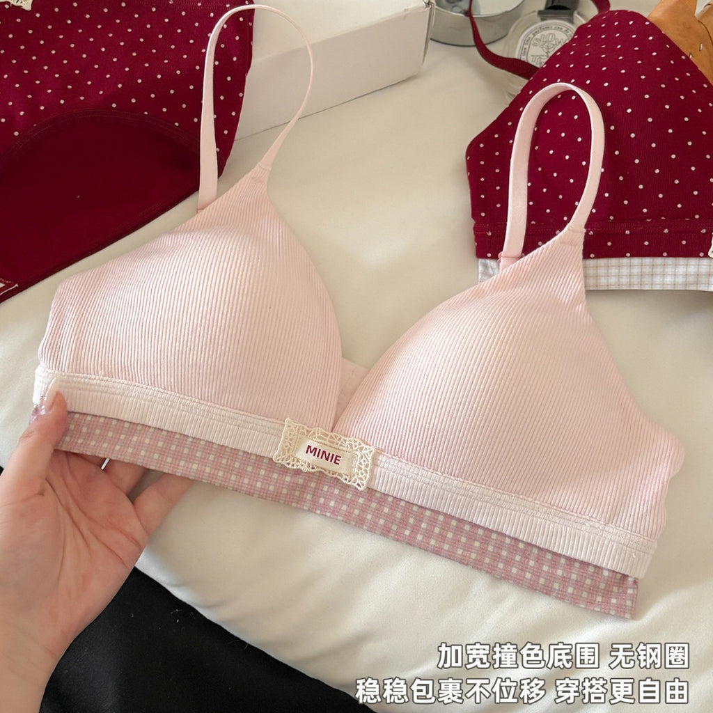 Pure Seduction Triangle Cup Polka Dot Wireless Comfort Bra