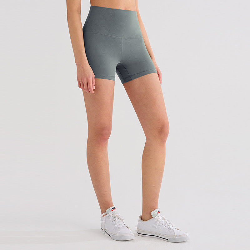 Outerwear-style High-waisted Butt-lifting Fitness Cycling Shorts