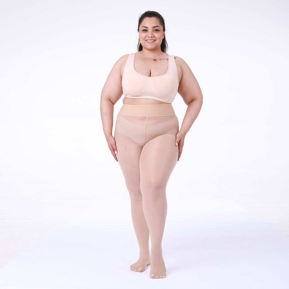 3 Pairs Plus Size Shiny Tights For Women