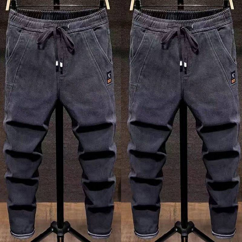 Autumn Men's Elastic Jeans Loose Size