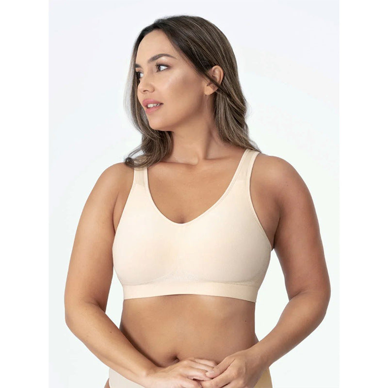 Womens Wireless Plus-size Adjustable Bra