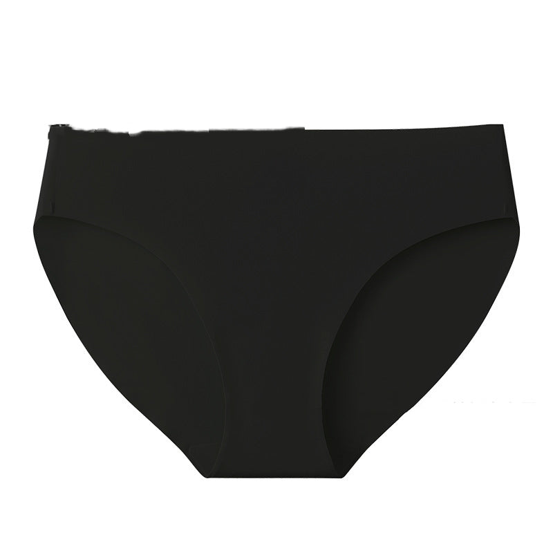 Seamless Ice Silk Low-Rise Breathable Quick-Drying Solid Color Yoga Sports Underwear For Women