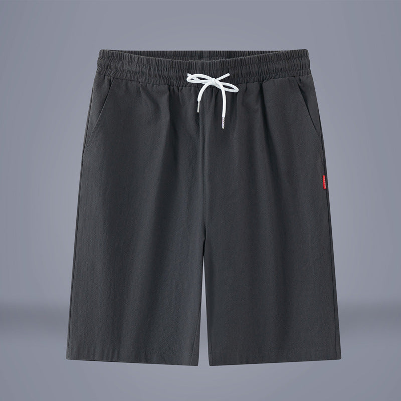 Summer Solid Color Cropped Pants Chinese Style