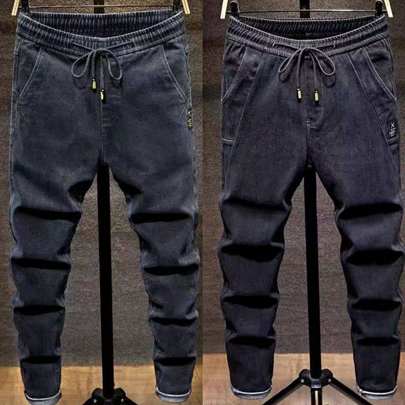 Autumn Men's Elastic Jeans Loose Size