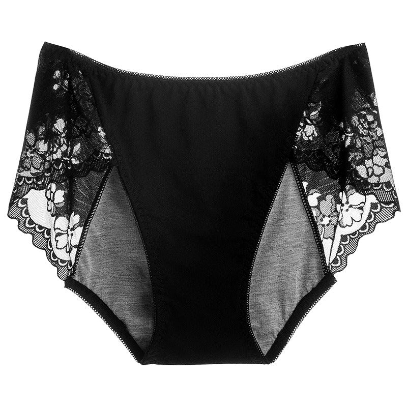 Women's Plus-Size Leak-Proof Lace-Trimmed Period Underwear