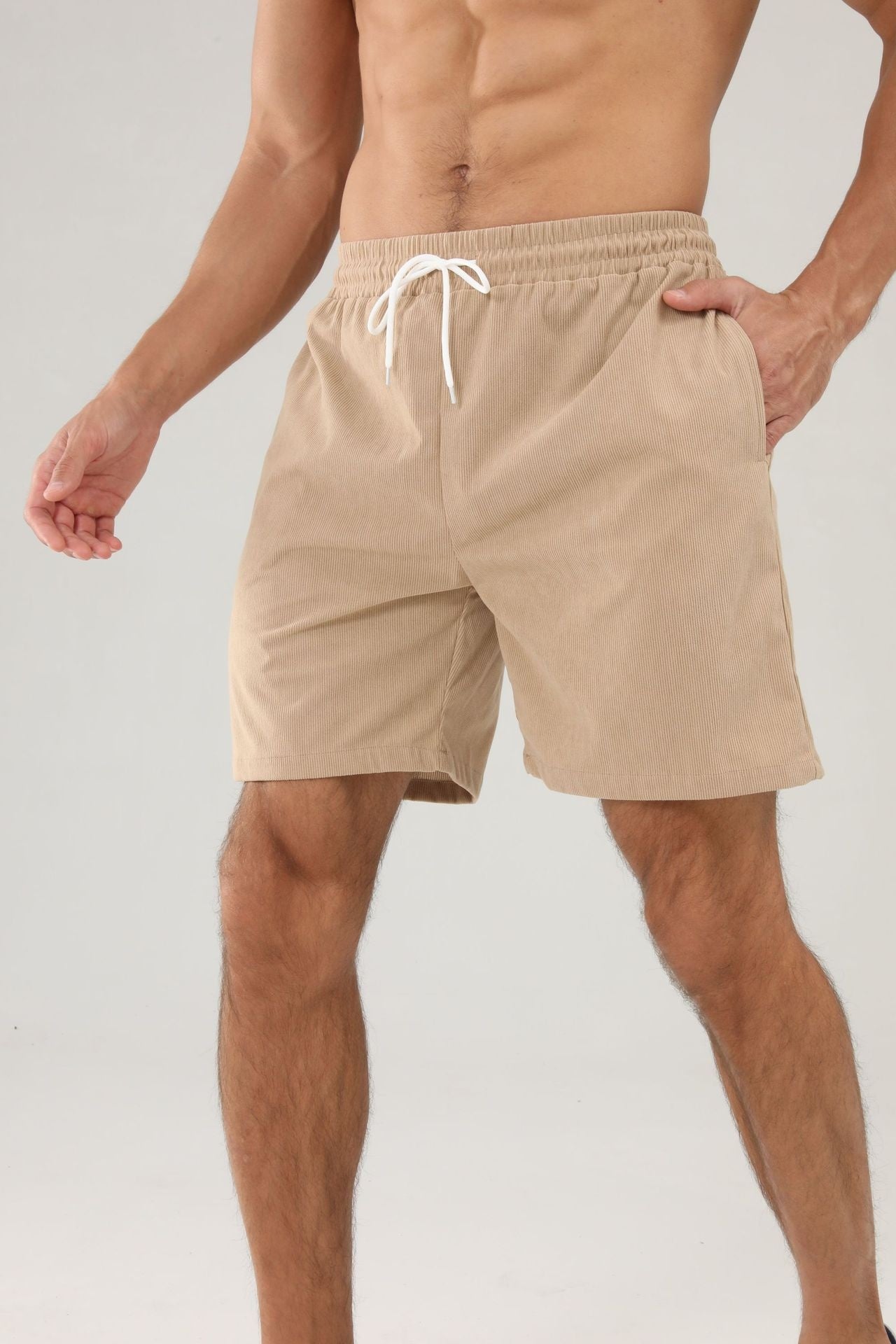 Men's Summer Pure Color Tied Sports Pants
