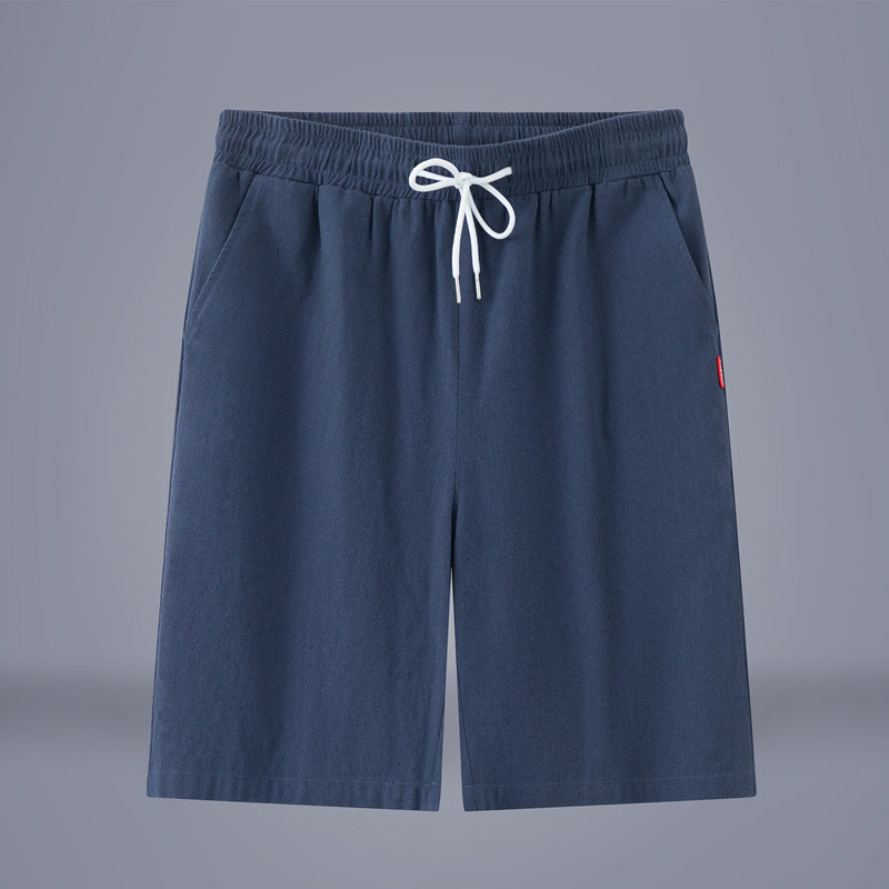 Summer Solid Color Cropped Pants Chinese Style