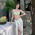 Women's Three-Piece Split Bikini Swimsuit Set