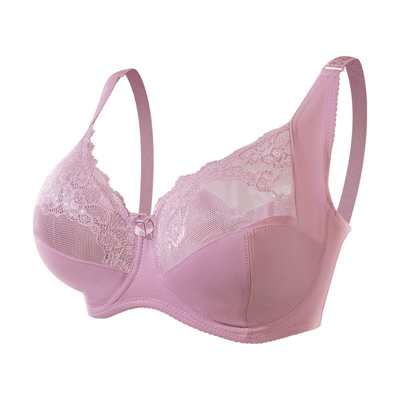 European And American Plus-size Sexy G-Cup Lace Thin Underwired Bra For Controlling Spillage Women
