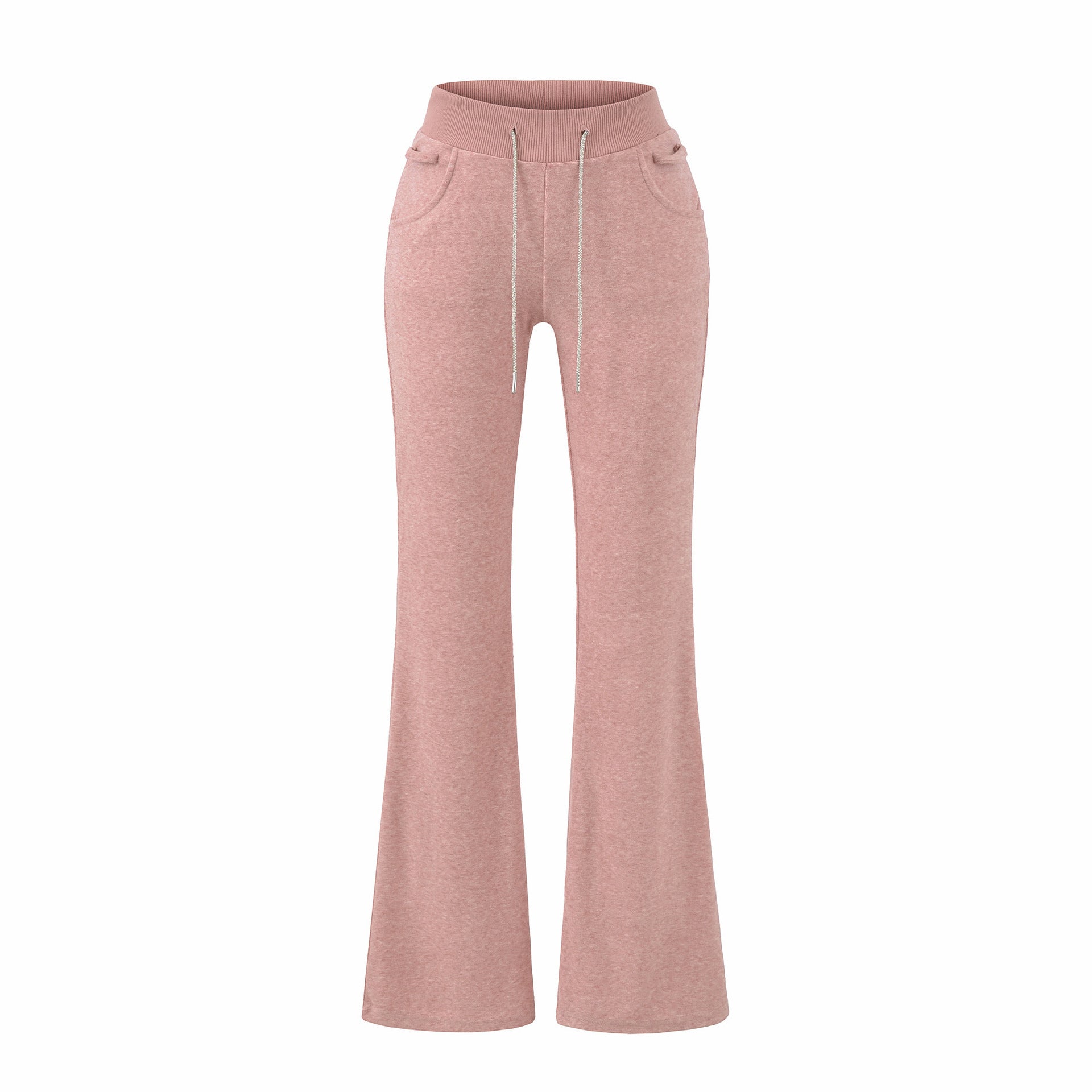 Adorned With Beaded Chains Flared Casual Trousers