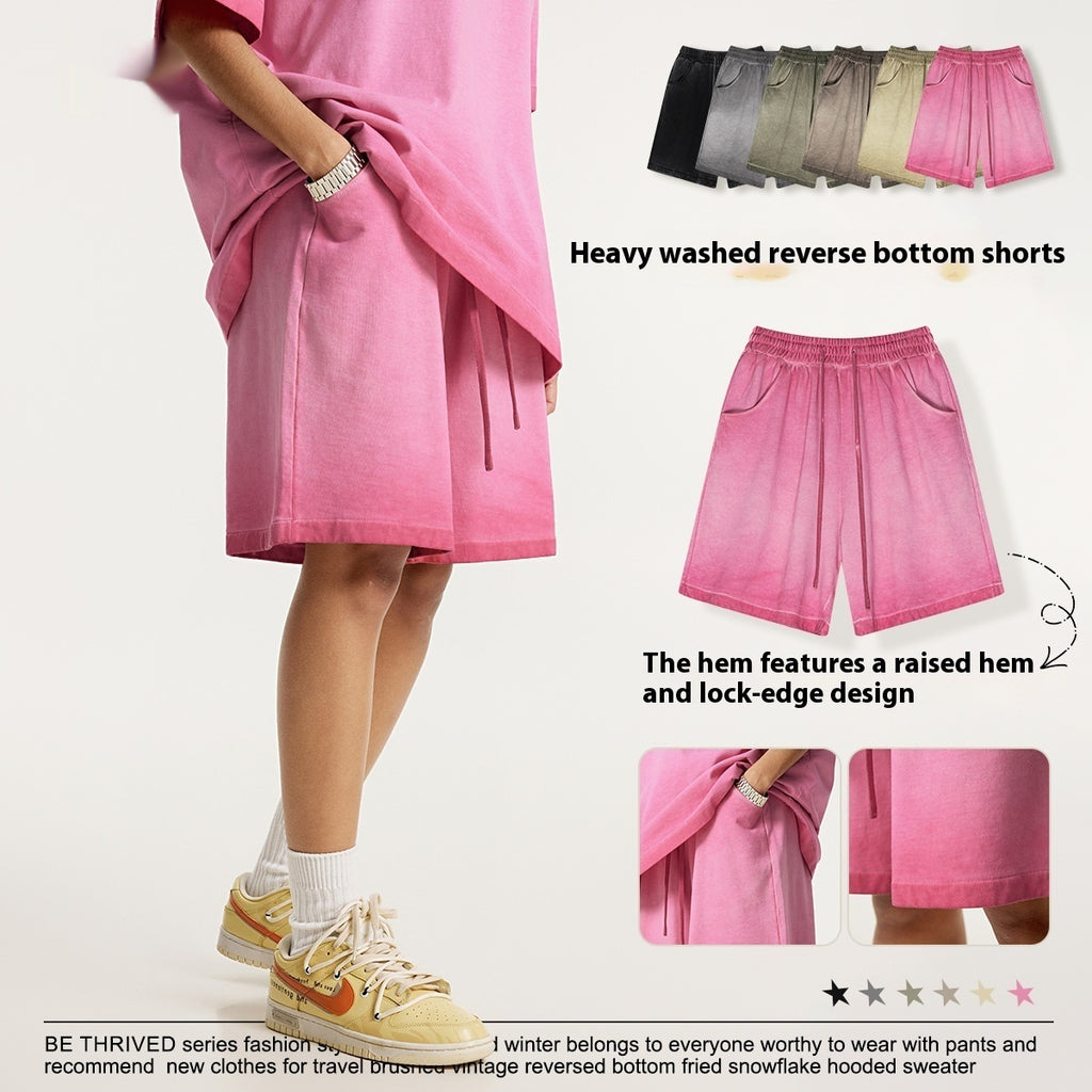 Heavy Drawstring Leisure Sports Pants Fashion Brand Retro Reverse Bottom Fried Fifth