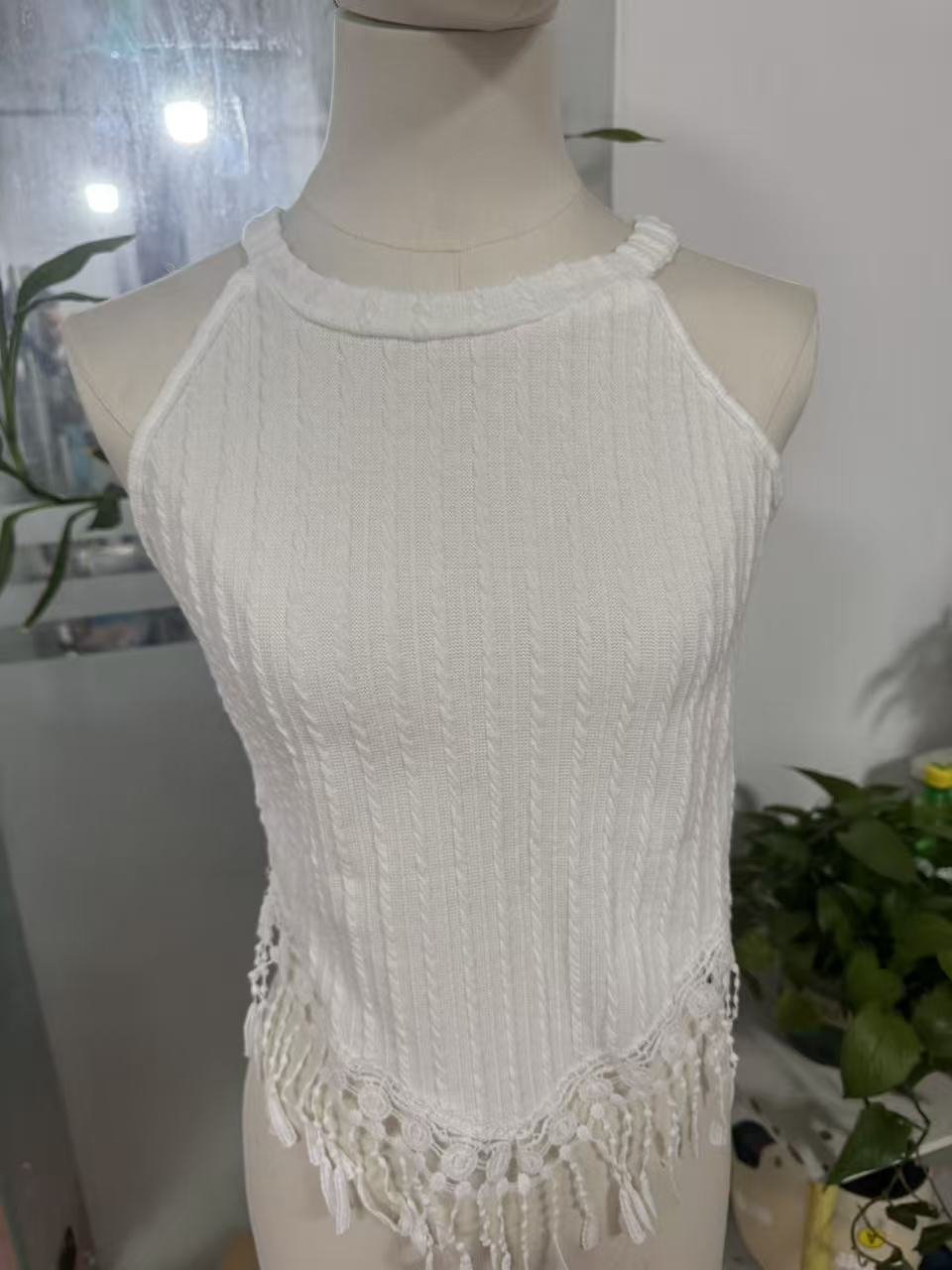 2026 Women's Spring And Summer New Fashion Elegant Tassel Crop