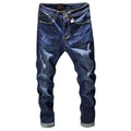 Cross-border Stretch Jeans Men's Ripped Casual Slim Fit Skinny Denim Pants