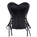 Strap And Zipper Corset Top For Women