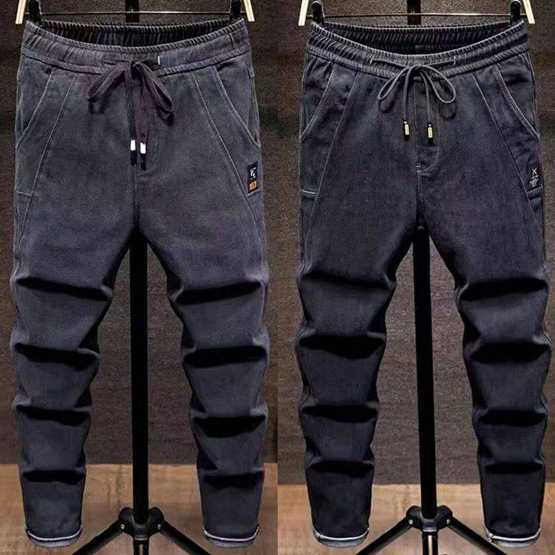 Autumn Men's Elastic Jeans Loose Size