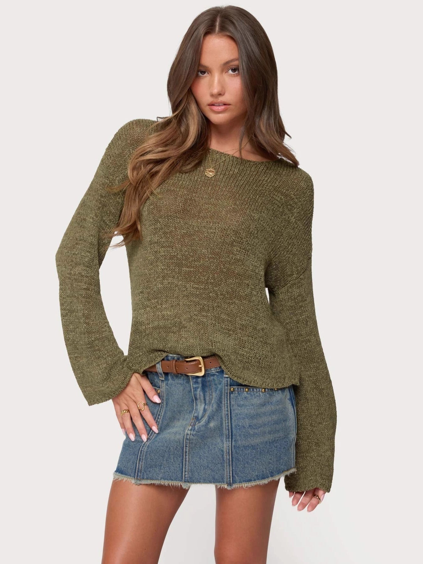 Casual All-match Pullover Crewneck Sweater