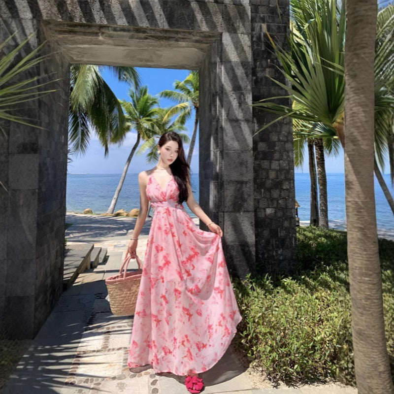 Tea-party French-style Chic Exquisite Stunning Long Dress High-end