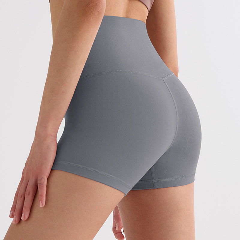 Outerwear-style High-waisted Butt-lifting Fitness Cycling Shorts