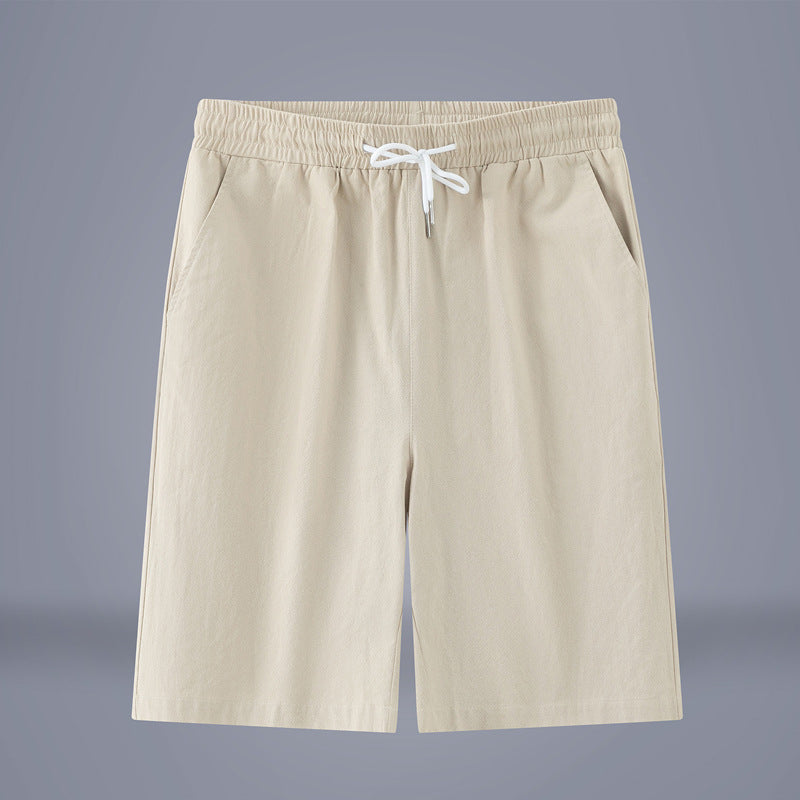 Summer Solid Color Cropped Pants Chinese Style