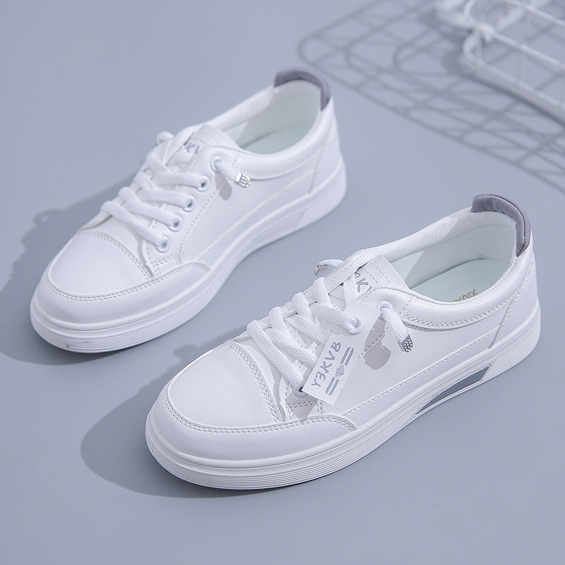 Student Athletic Running Leather-uppers Breathable Casual Shoes