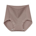 Mid-to-high-rise Tummy-control Lace 50-count Long-staple Cotton Panties For Women