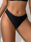 Women's Sexy Solid Color Low-Rise Thong Pants