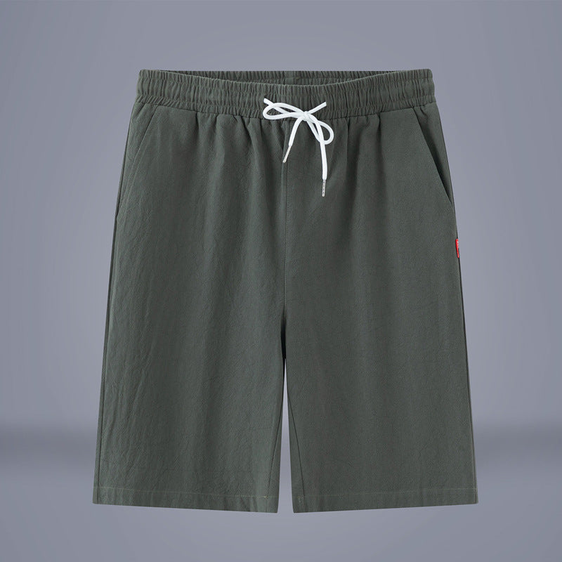 Summer Solid Color Cropped Pants Chinese Style