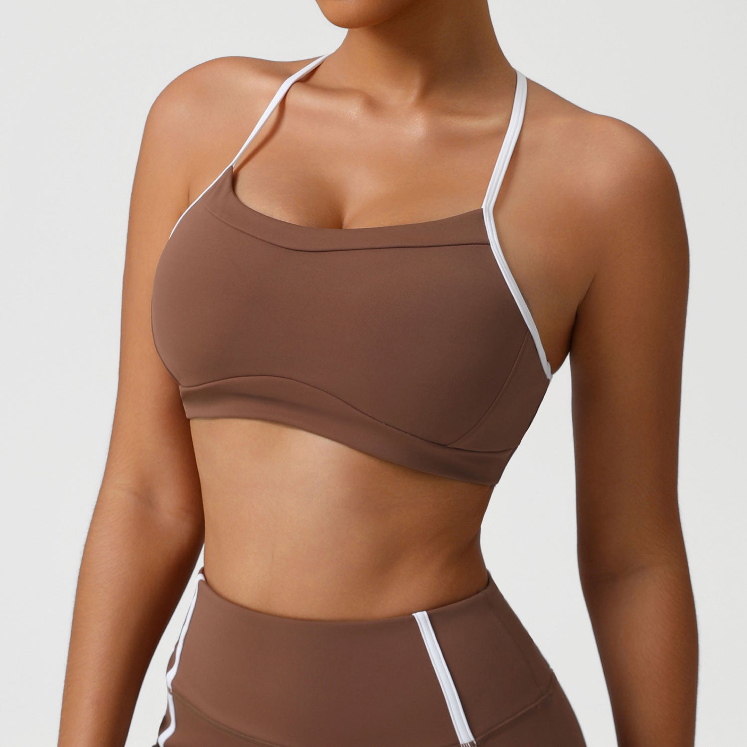 Nude-feel, Quick-drying Sports Bra With A Push-up, Back-shaping Design For Women