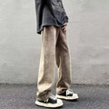 Small Feet Yellow Mud Color Gradient Wide-leg Straight Pants
