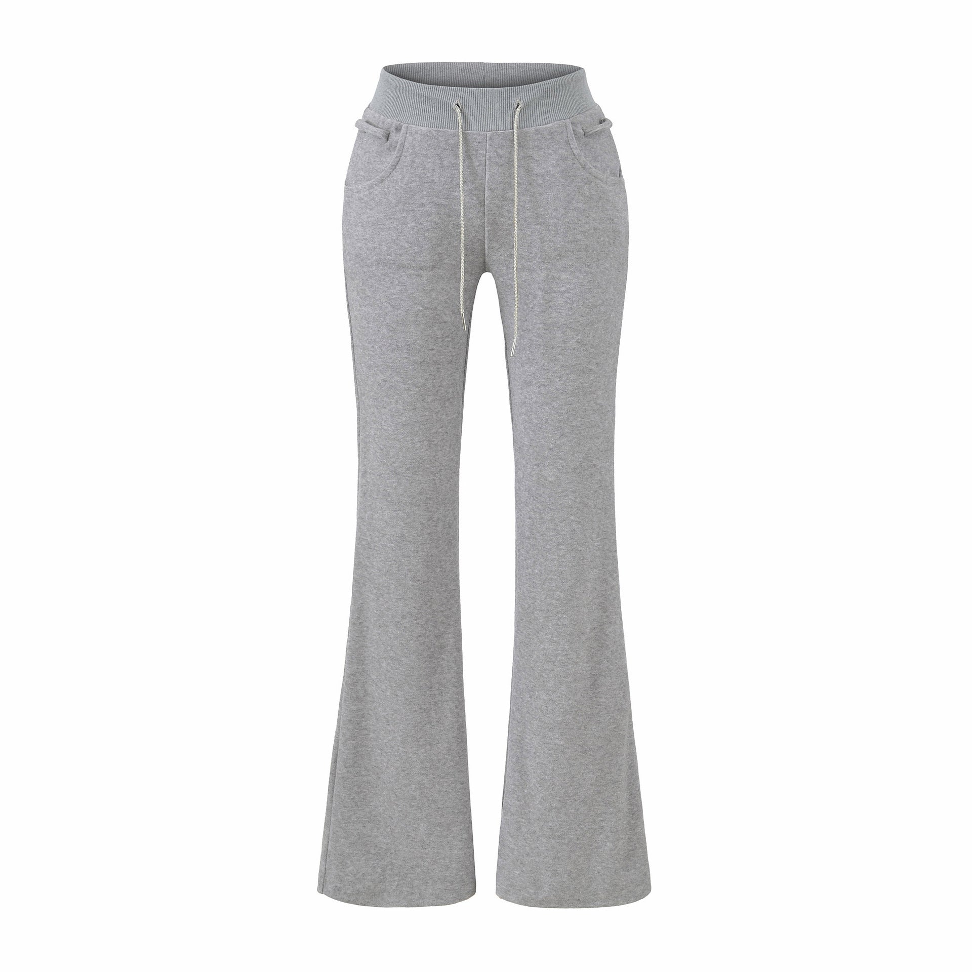 Adorned With Beaded Chains Flared Casual Trousers