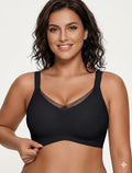 Womens Seamless Jelly Bras No Underwire Comfort Push Up Bras Buttery Soft Wireless Bralette Full Coverage Sports Bra