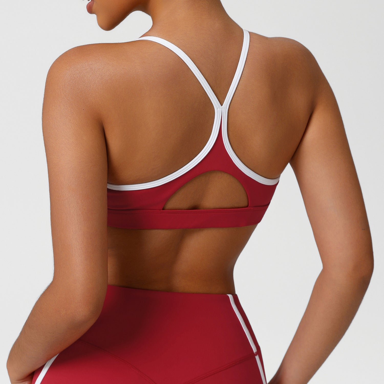 Nude-feel, Quick-drying Sports Bra With A Push-up, Back-shaping Design For Women