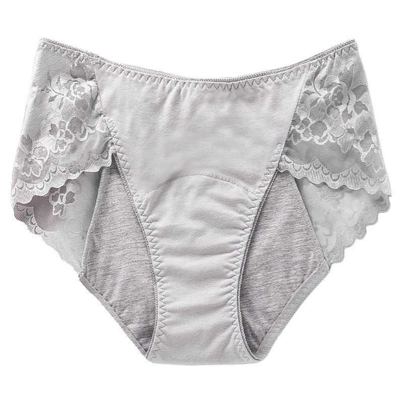 Women's Plus-Size Leak-Proof Lace-Trimmed Period Underwear