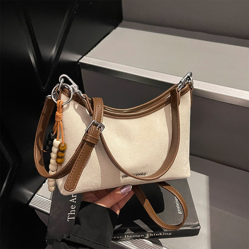 Korean-style Solid-Color Minimalist Versatile ShoulderCrossbody Bag For Women