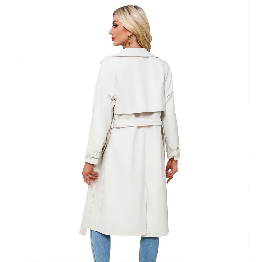 SpringAutumn Womens Trench Coat Long Loose Jacket