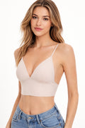 Women's Wireless Backless Bra, U-shaped, Low Back
