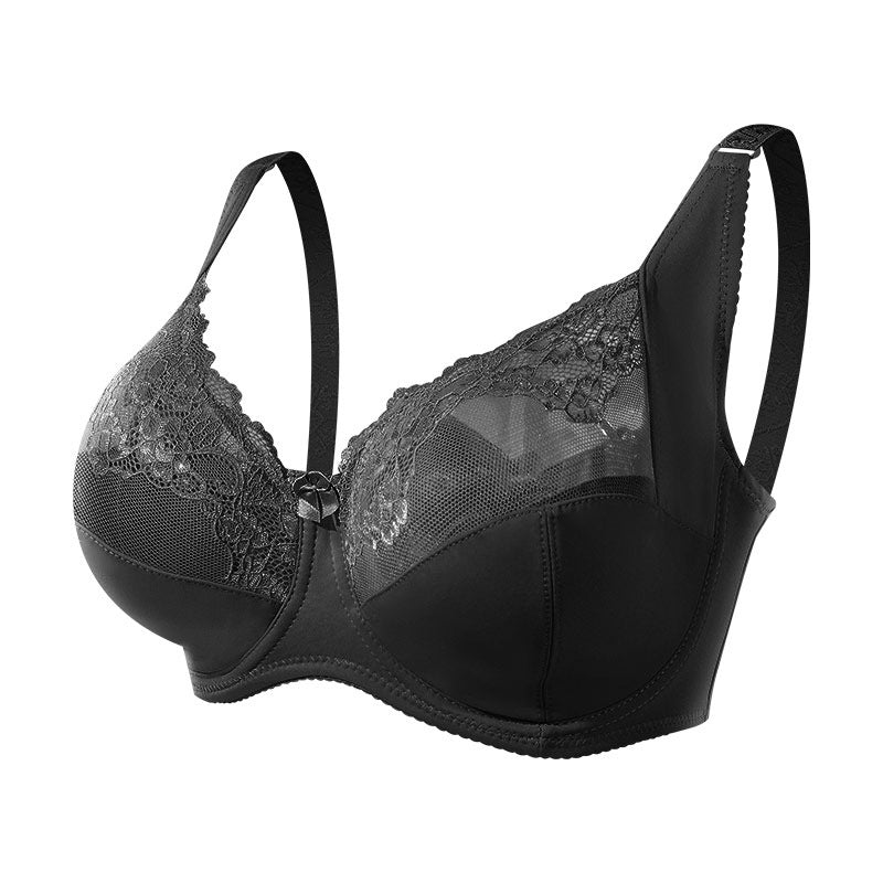 European And American Plus-size Sexy G-Cup Lace Thin Underwired Bra For Controlling Spillage Women