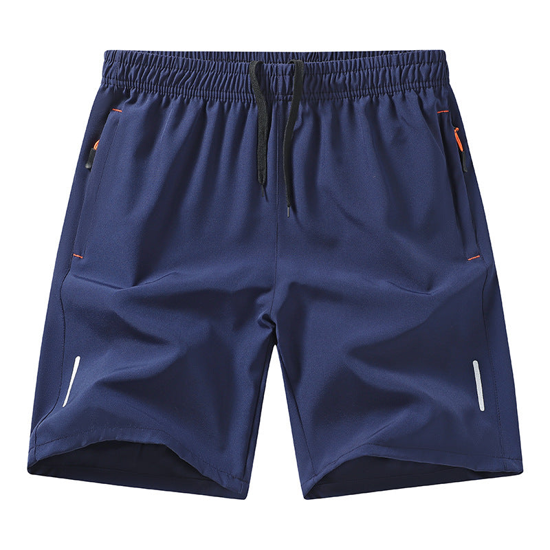 European Size Summer Ice Silk Quick-drying Fifth Pants Men's Sports Basketball Shorts Loose Training Shorts