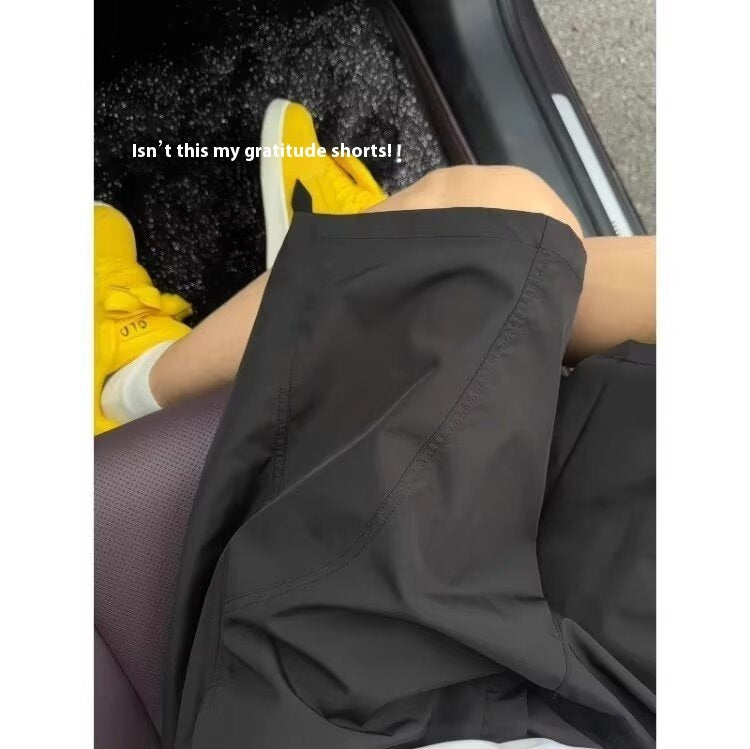 Quick-drying Slant Sports Shorts Men's Summer Wear American Style