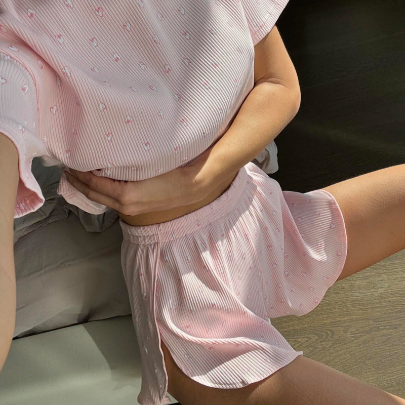 Women's Vest And Shorts Loungewear Set