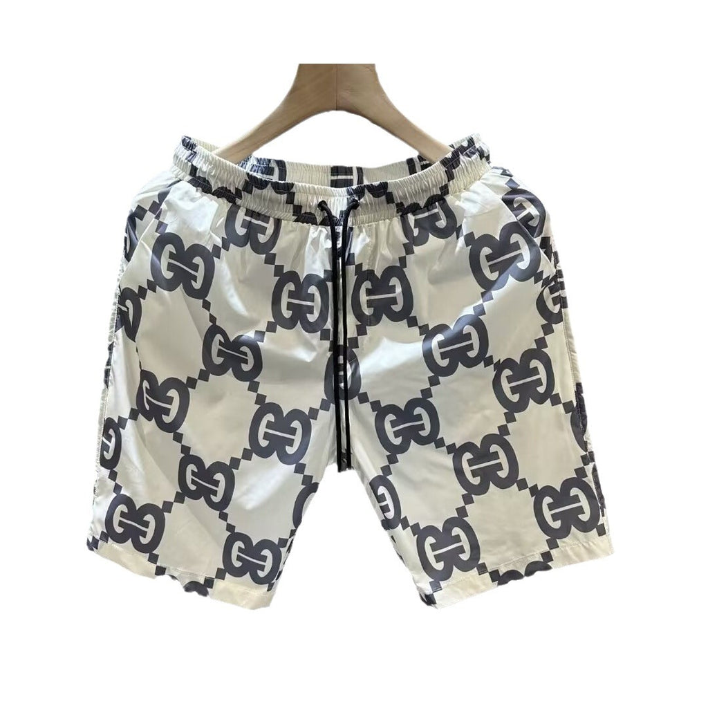 Thin Loose Trendy Printed Men's Casual Cropped Pants