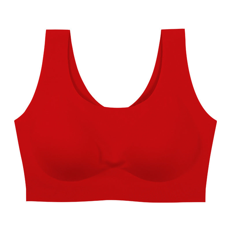 Summer Thin Small-Chest Push-Up Wireless Sports Bra For Women
