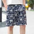 Fashion Men's Casual Printed Five-point Swimming Trunks