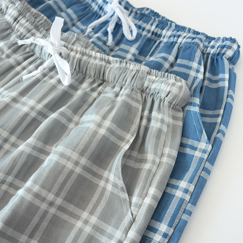 Cotton Cropped Pants Loose Casual Pajama Pants Summer