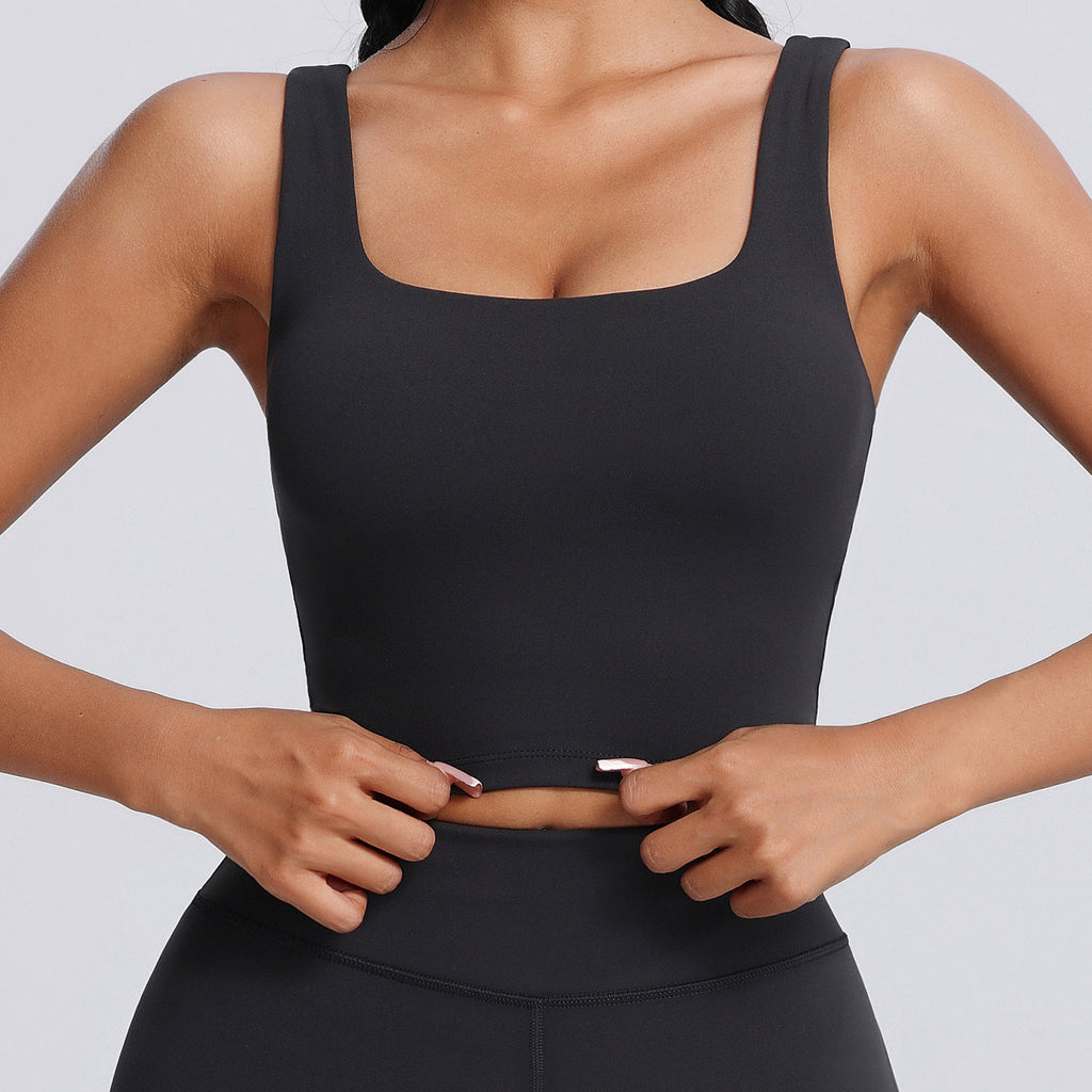 Fitness Tank Top With Chest Pad Yoga
