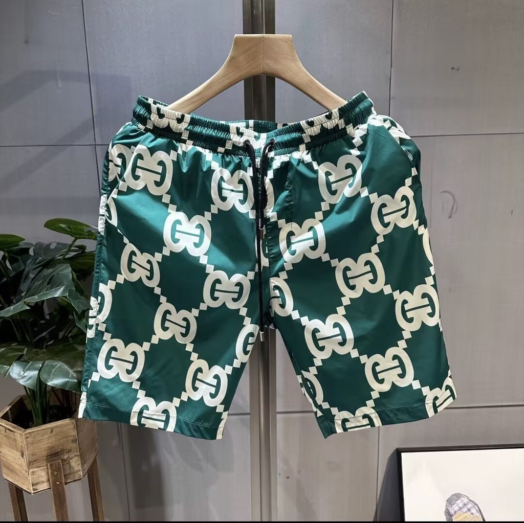 Thin Loose Trendy Printed Men's Casual Cropped Pants