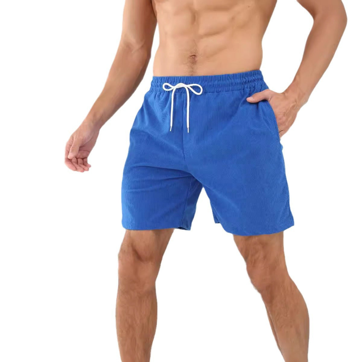 Men's Summer Pure Color Tied Sports Pants
