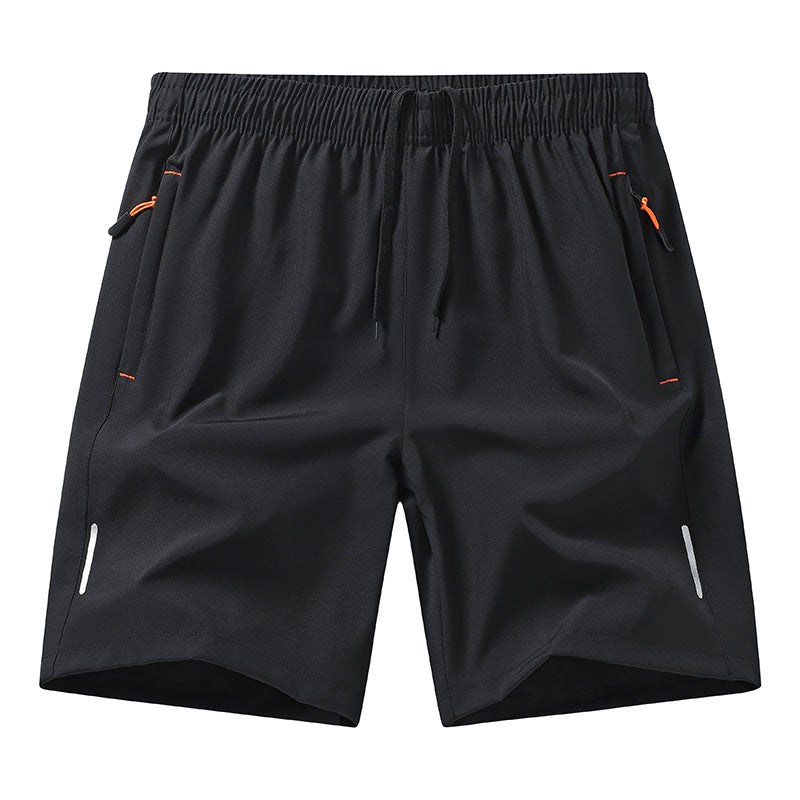 European Size Summer Ice Silk Quick-drying Fifth Pants Men's Sports Basketball Shorts Loose Training Shorts