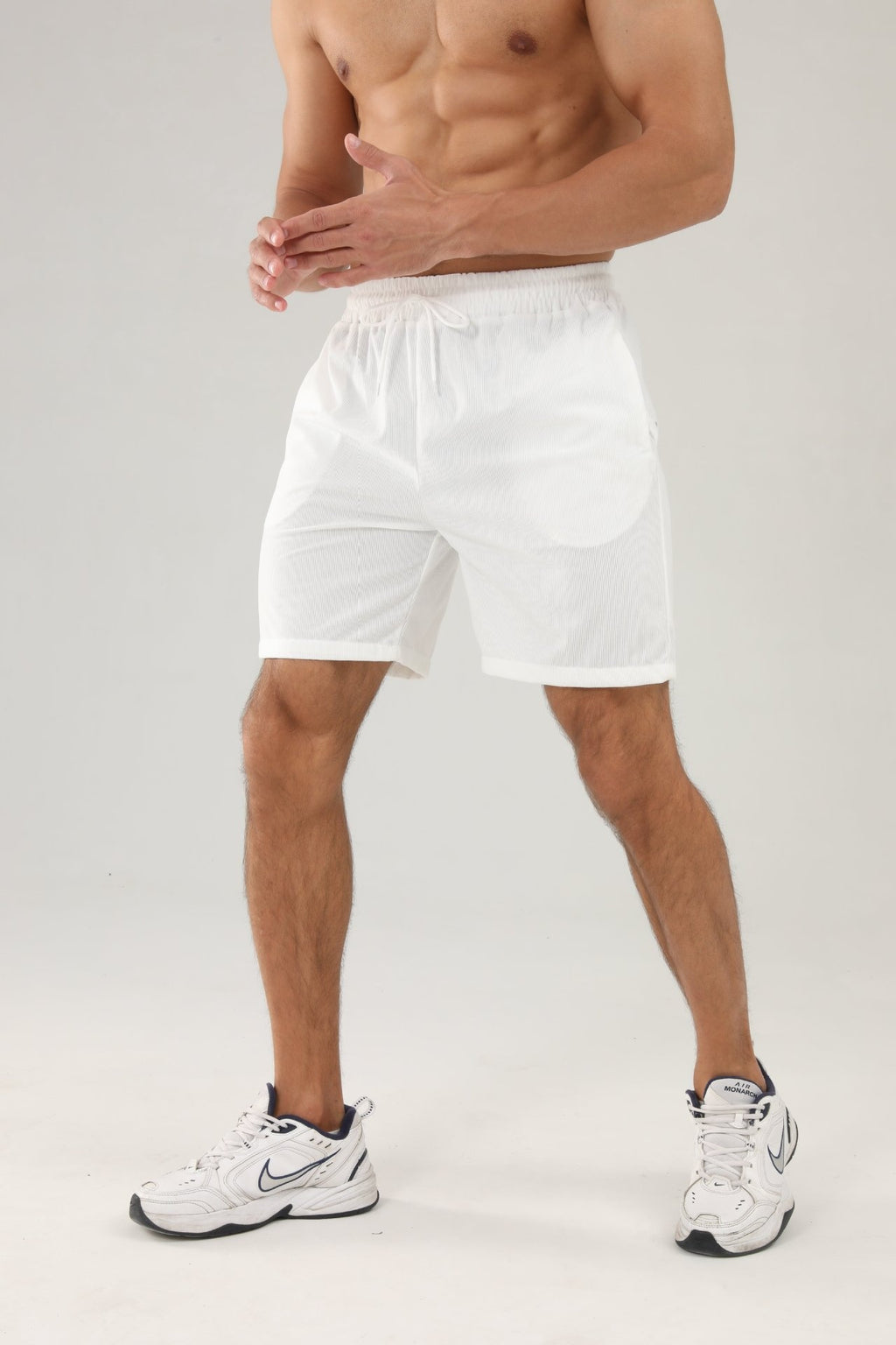 Men's Summer Pure Color Tied Sports Pants
